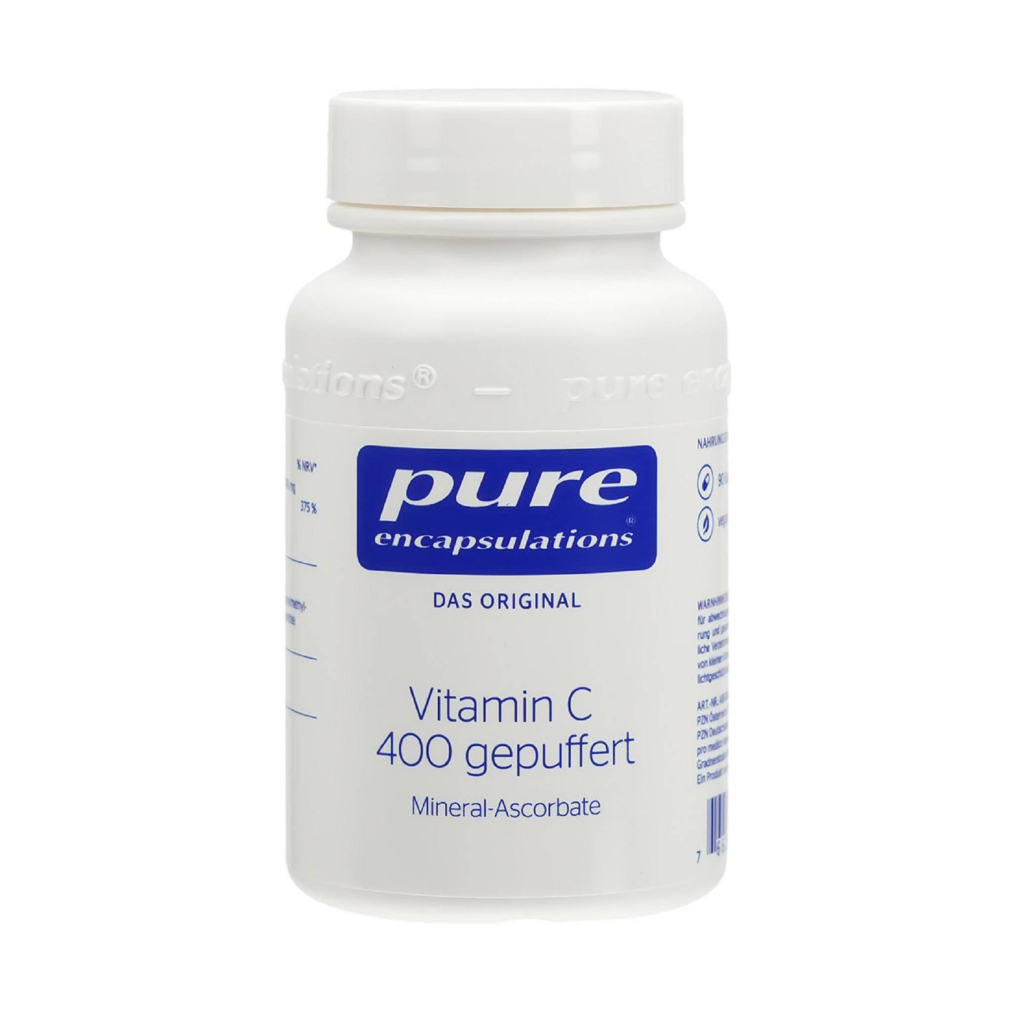 pro medico GmbH PURE ENCAPSULATIONS Vitamin C 400 gepuffert Kaps Kapsel