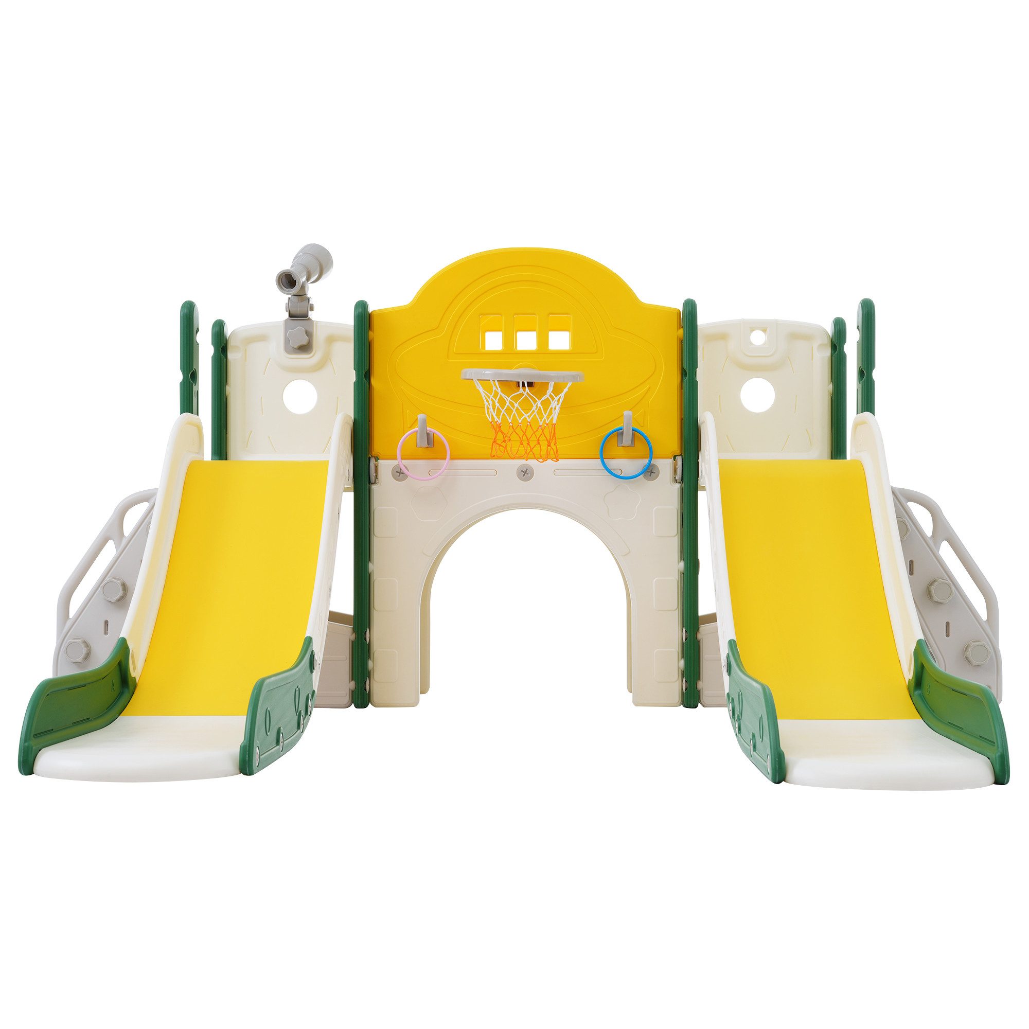 Indoor-Rutsche 8 in 1 Kinderrutsche Kletterspielzeug, 200 x 165 x 95cm