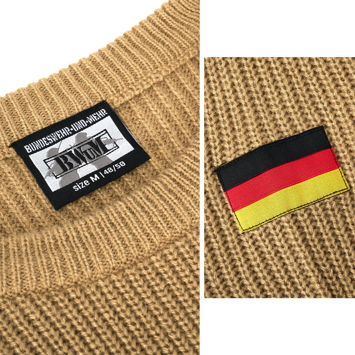 BWuM Strickpullover BWuM Bundeswehr Pullover mit Flaggen günstig online kaufen