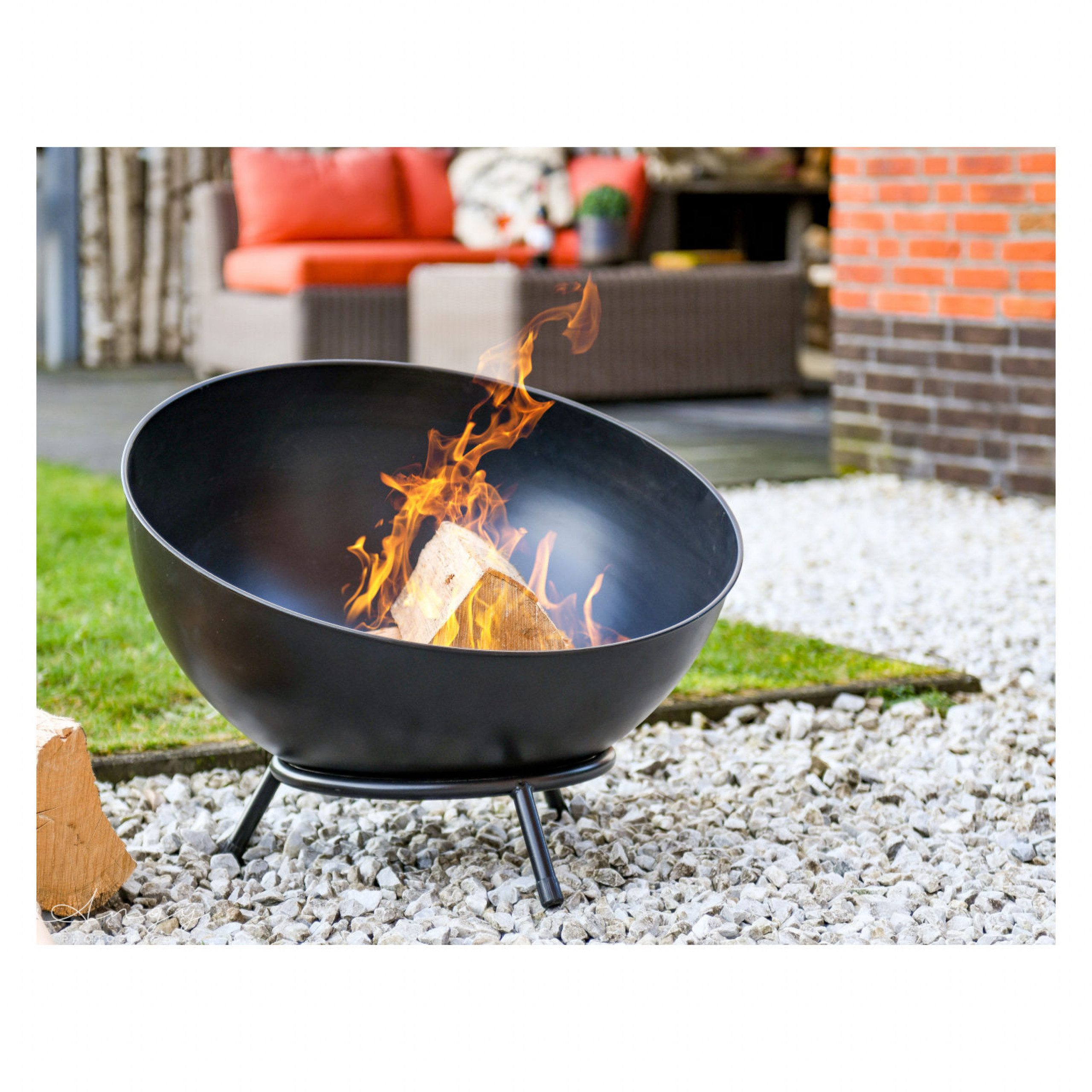 REDFIRE® Feuerschale REDFIRE® Feuerstelle Garland halbrunde Kugel-Feuerstelle mit