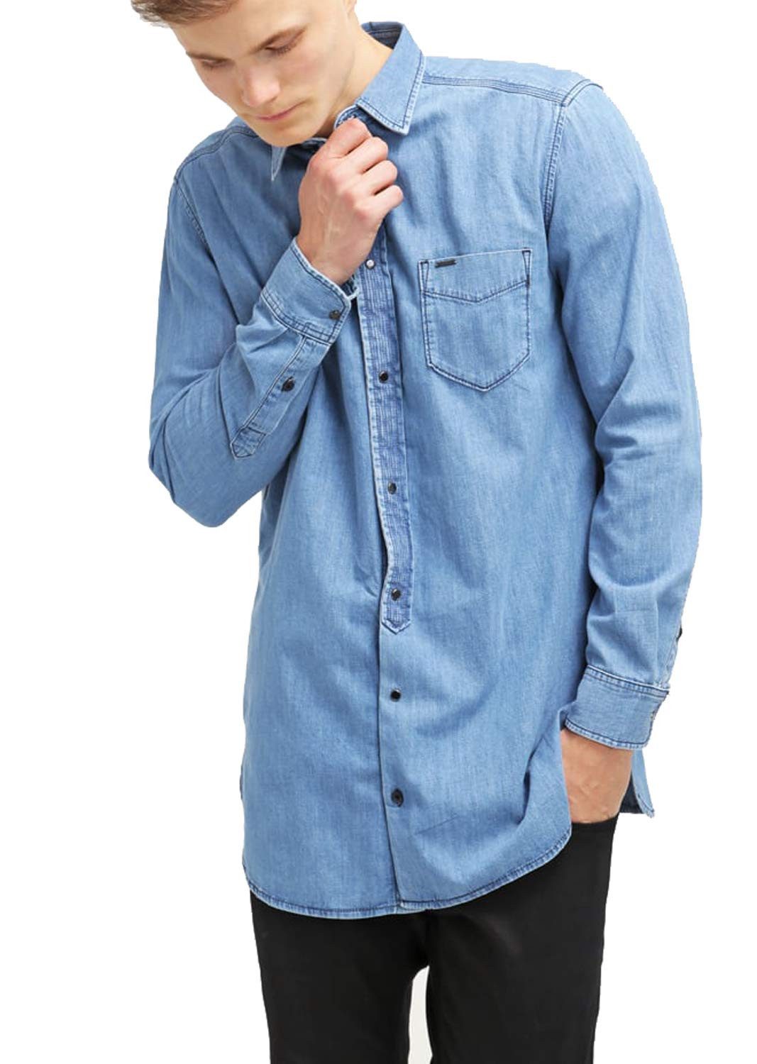 Diesel Langarmhemd Diesel Stark CAMICIA Herren Hemd Jeanshemd günstig online kaufen