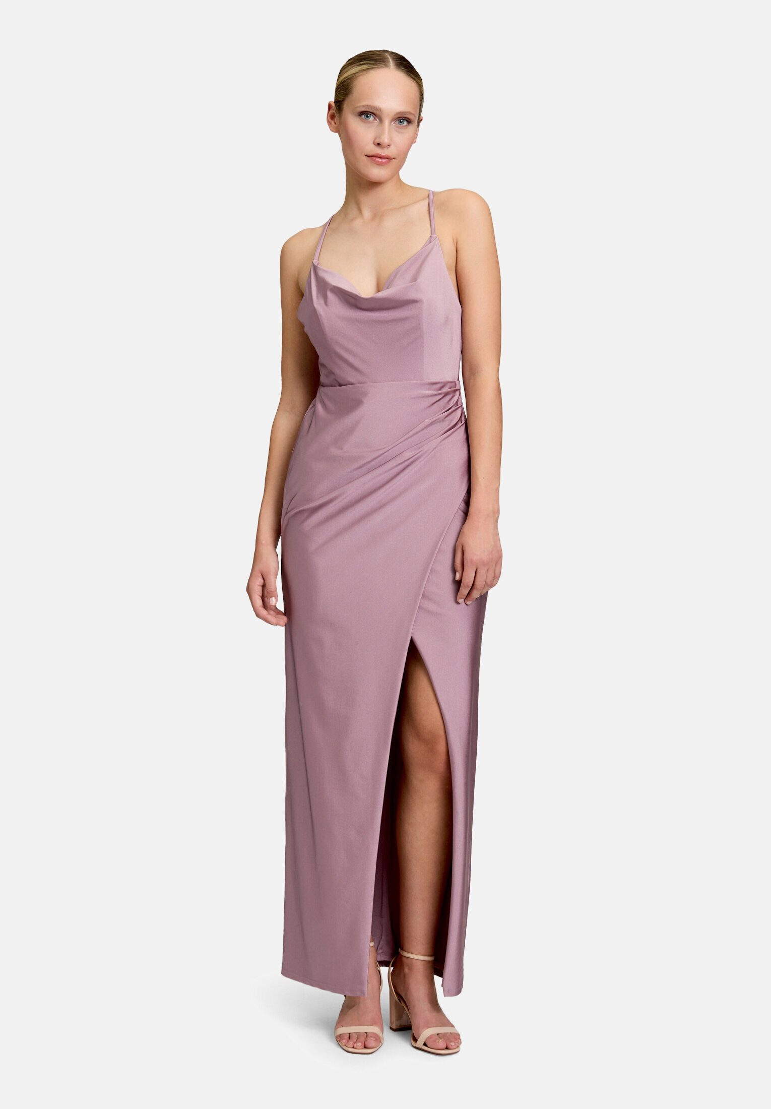 Vera Mont Abendkleid Damen figurbetont Schlitz