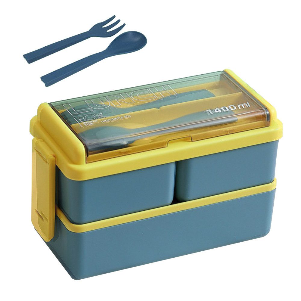 Lunchbox Bento-Box für Kinder und Erwachsene, mikrowellengeeignet
