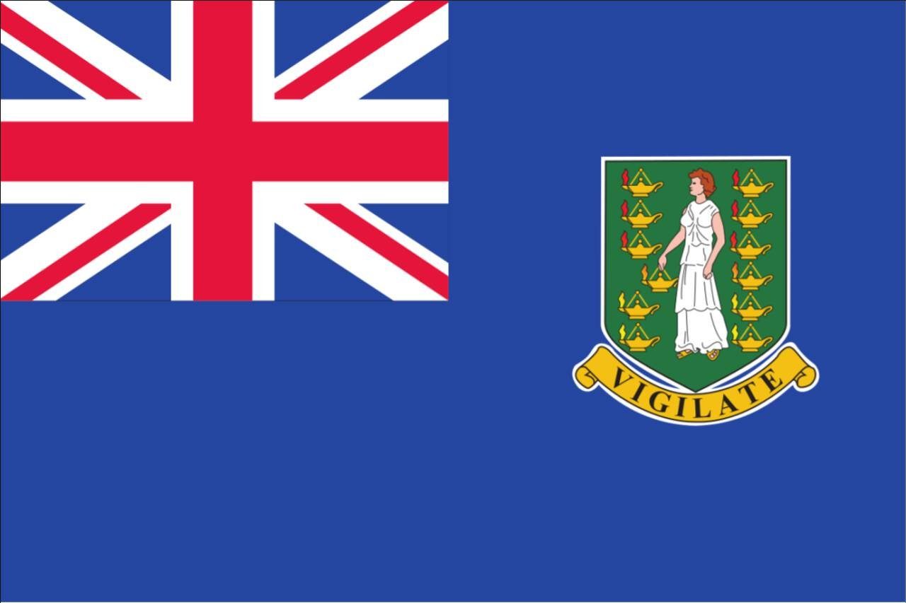 flaggenmeer Flagge Britische Jungferninseln 160 g/m² Querformat