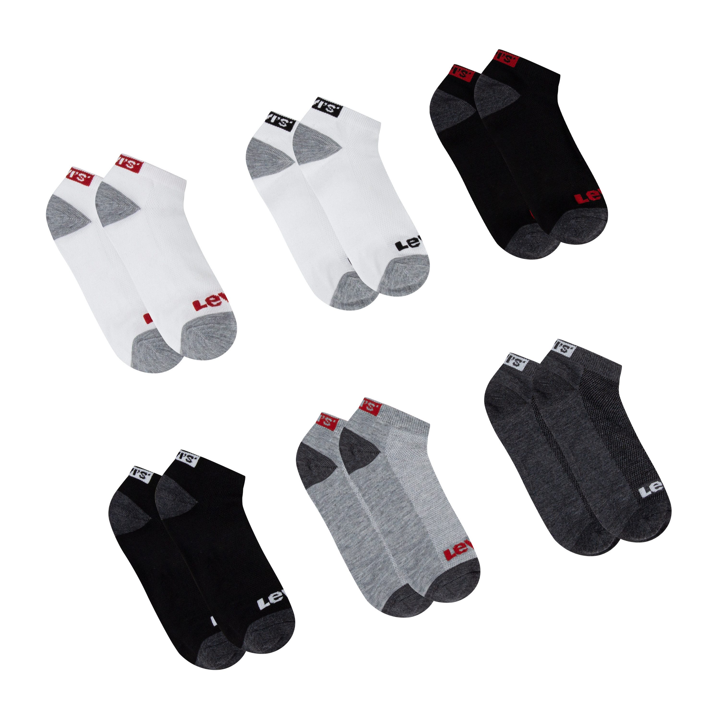 Levi's® Kids Kurzsocken LHN BOX TAB LOW CUT 6PK MarkeL (Packung, 6-Paar) UNISEX