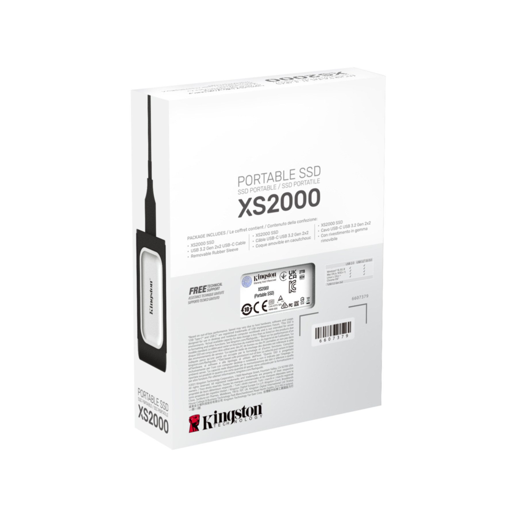 Kingston 2000G Tragbare SSD XS2000 externe SSD