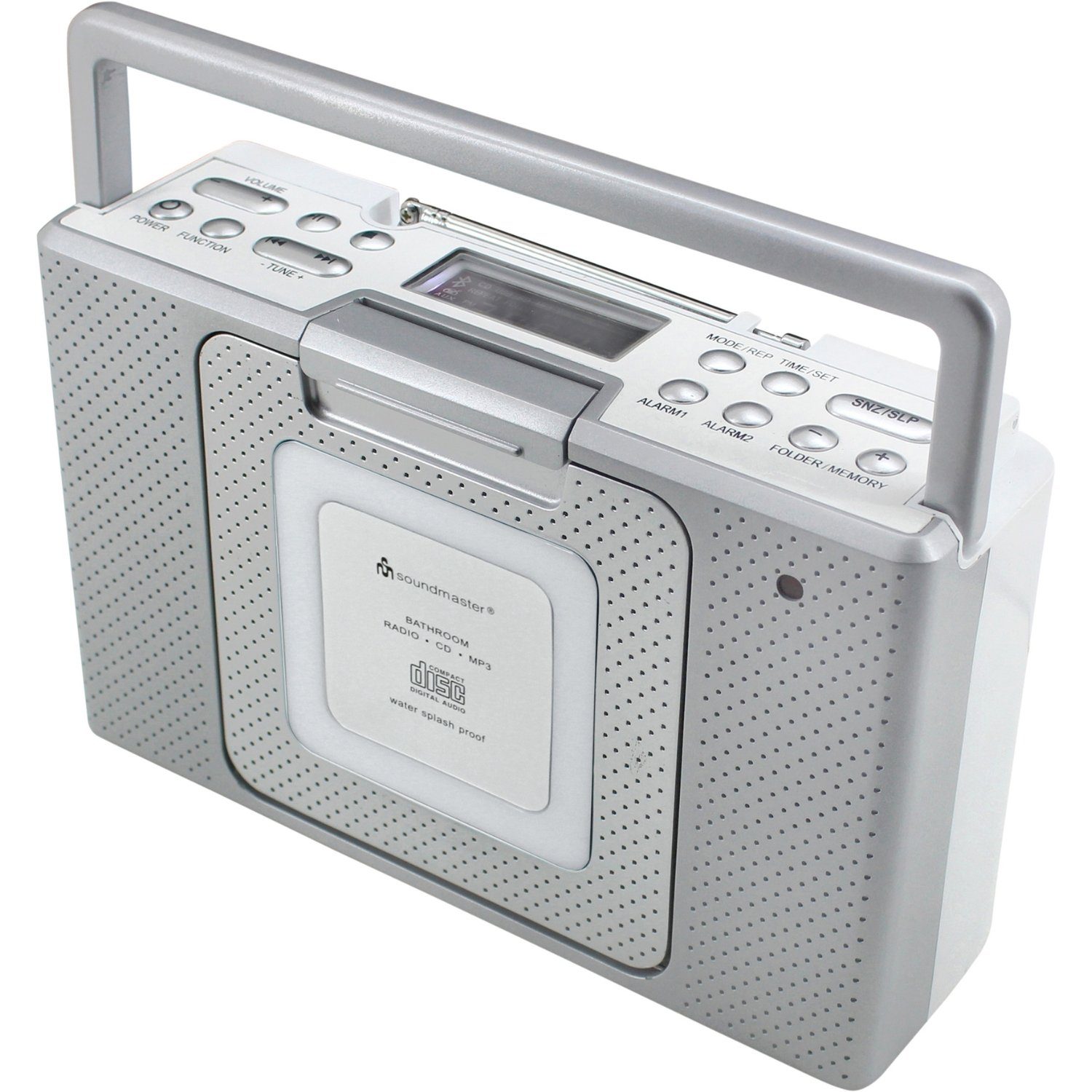 Soundmaster IPX4 BCD480 Uhr Küchenradio CD Badradio Radio spritzwassergeschützt Küchen-Radio