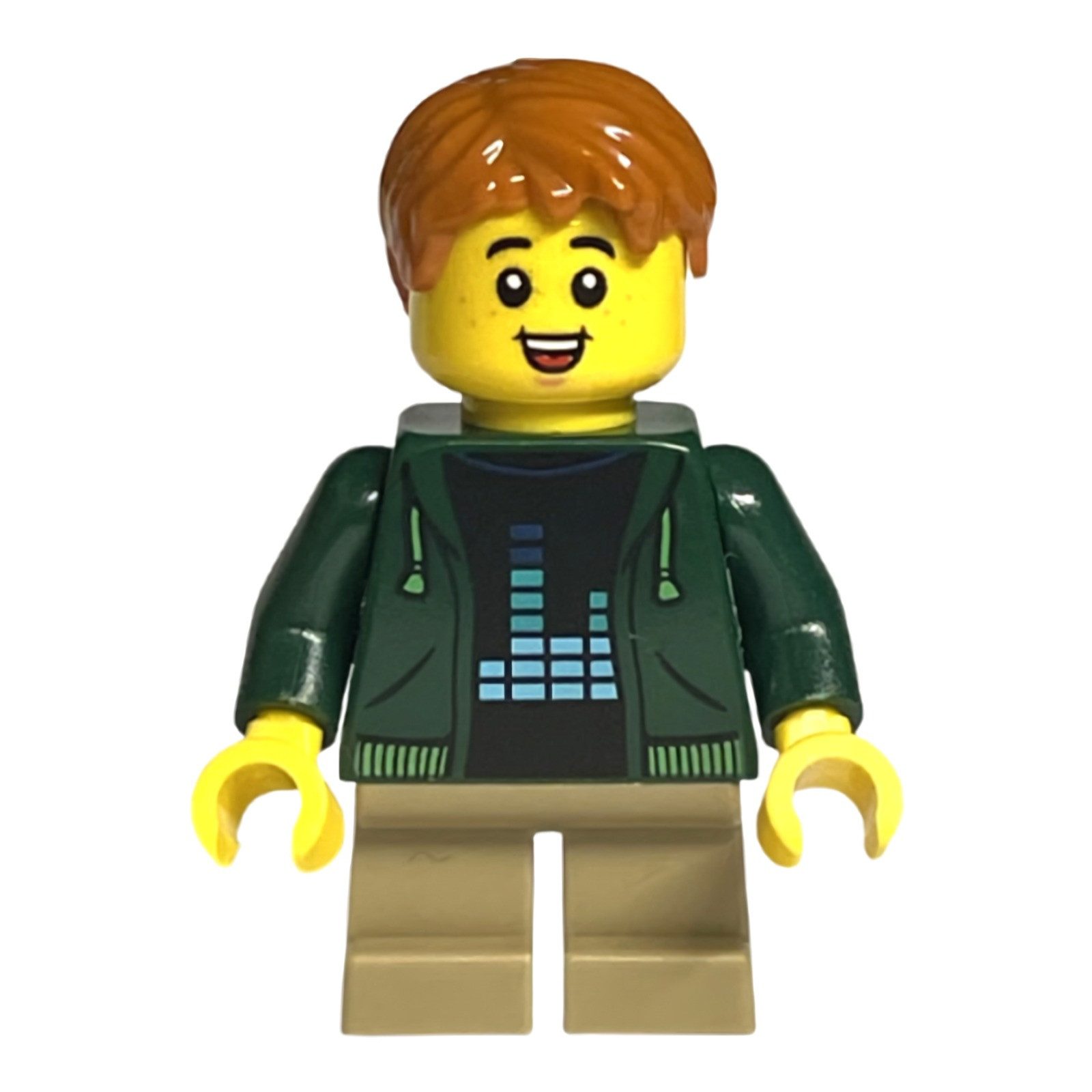 LEGO® LEGO Minifigur Child - Boy, Dark Green Hoodie, Dark Tan Short (tls112) Spielbausteine