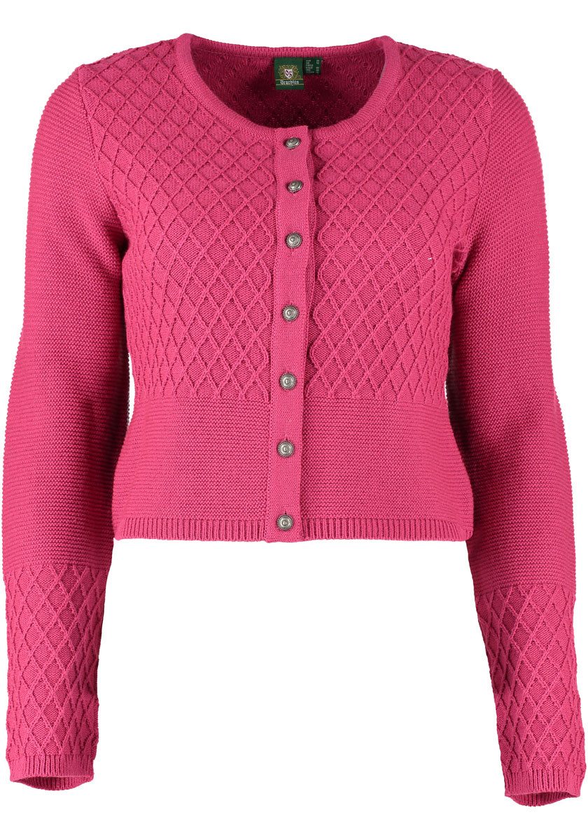 OS Trachten Strickjacke Swoyar Trachtenjacke mit Rautenmuster günstig online kaufen