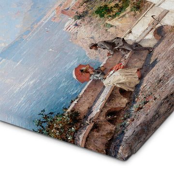 Posterlounge Leinwandbild Franz Richard Unterberger, Sorrento, Golf von Neapel, Malerei