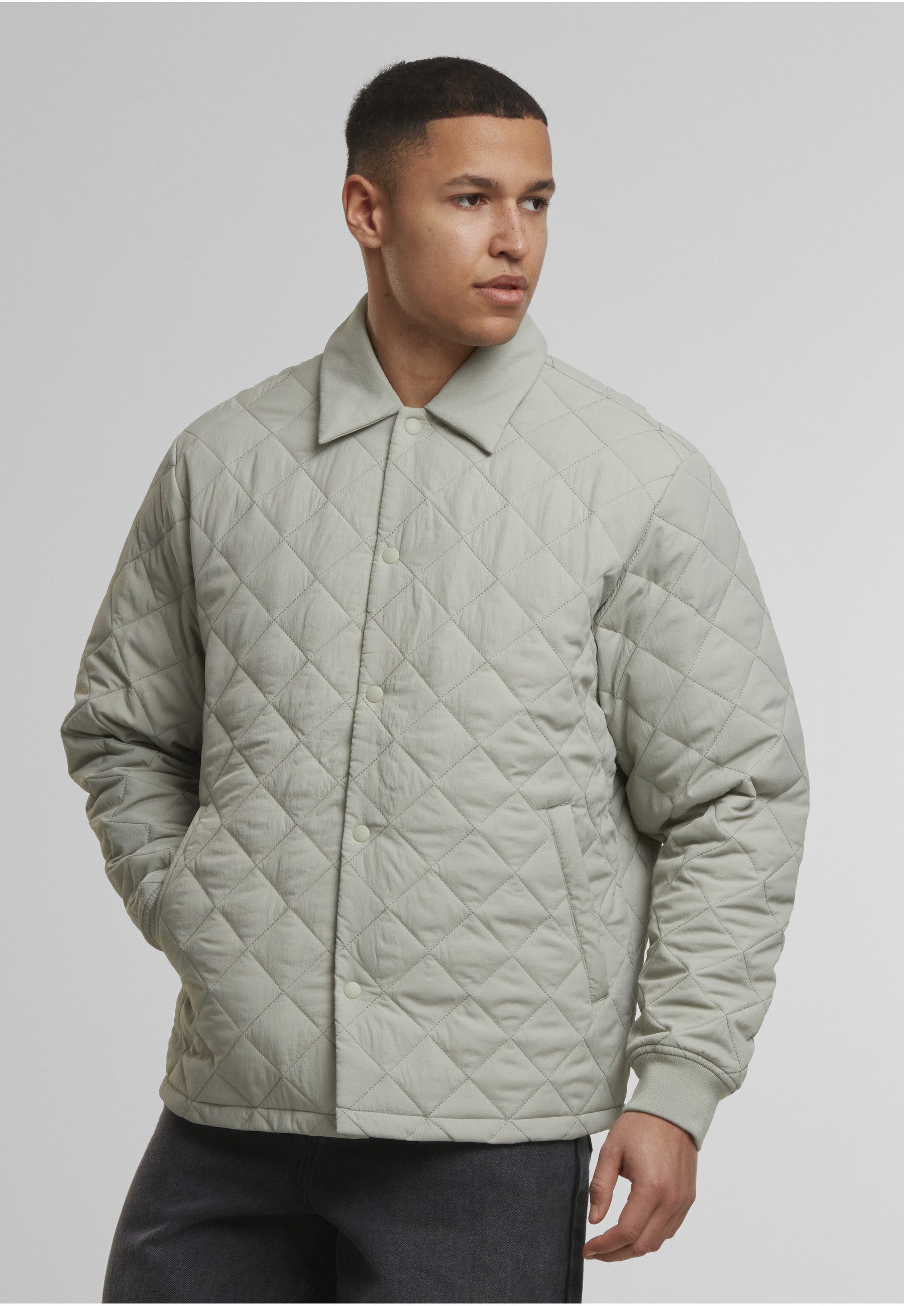 URBAN CLASSICS Allwetterjacke Urban Classics Quilted Overshirt (1-St)