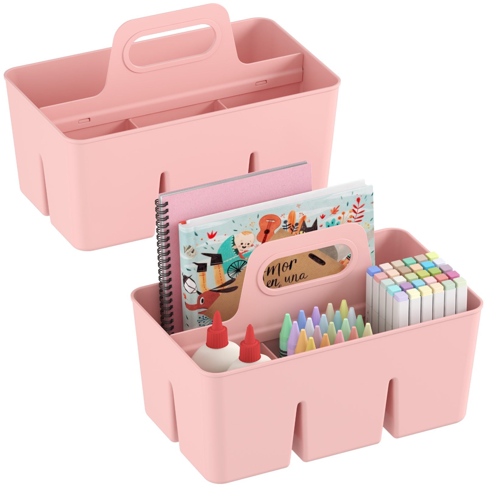 Papierspitztüten Kunststoff Aufbewahrungsbox Korb Organizer mit Griff