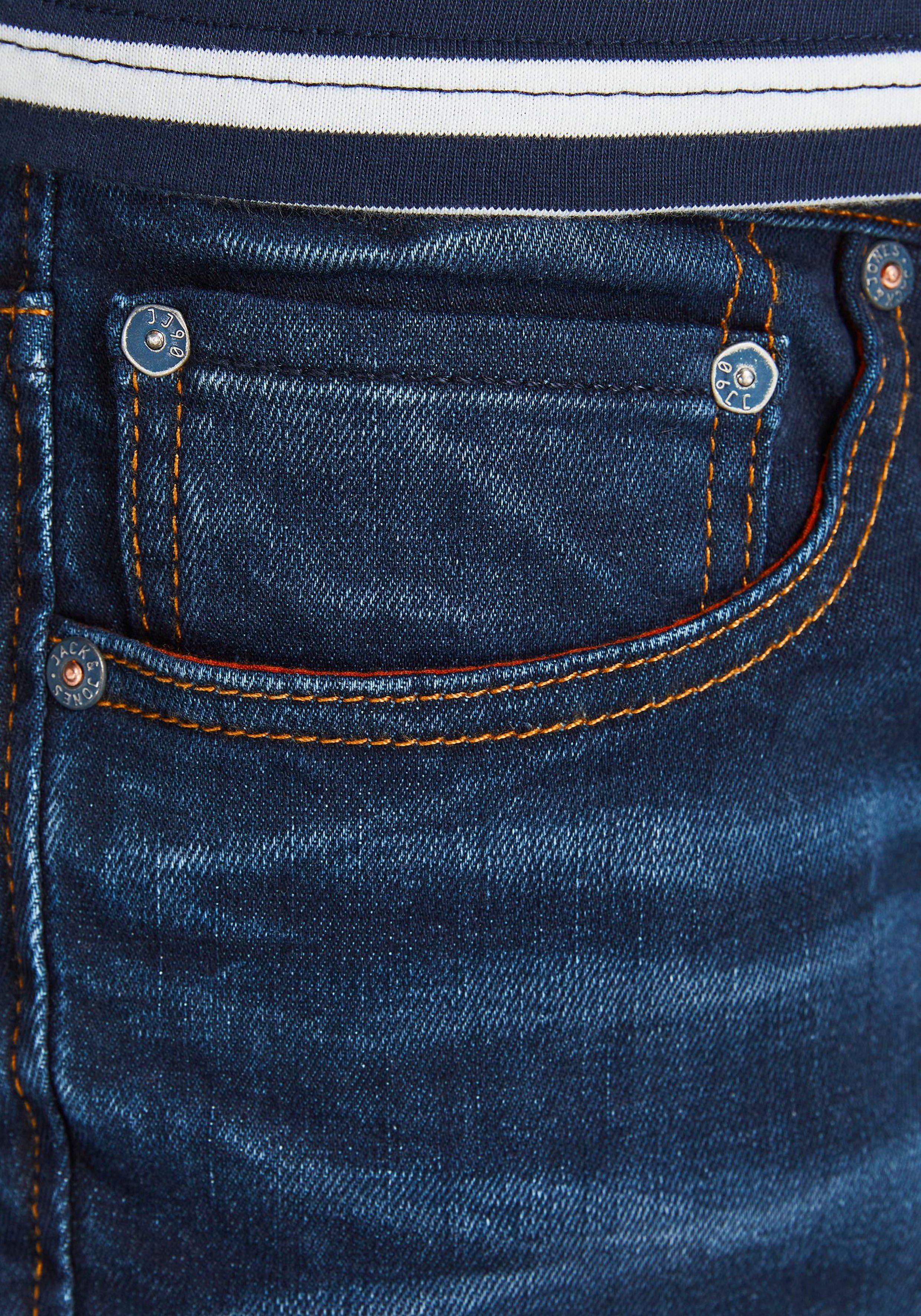 CLARK mittelblau Jones & JJORIGINAL Jack Regular-fit-Jeans