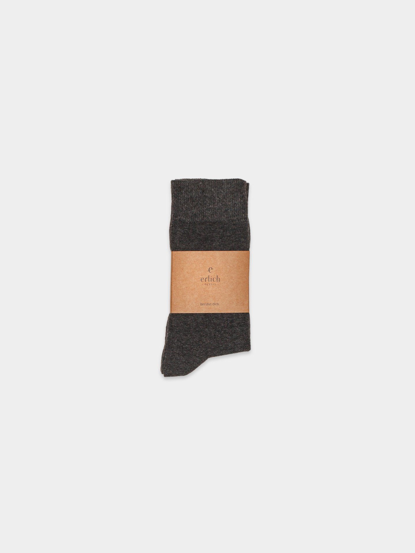 schwarz-melange Maxi Socken Erlich (3-Paar) Textil