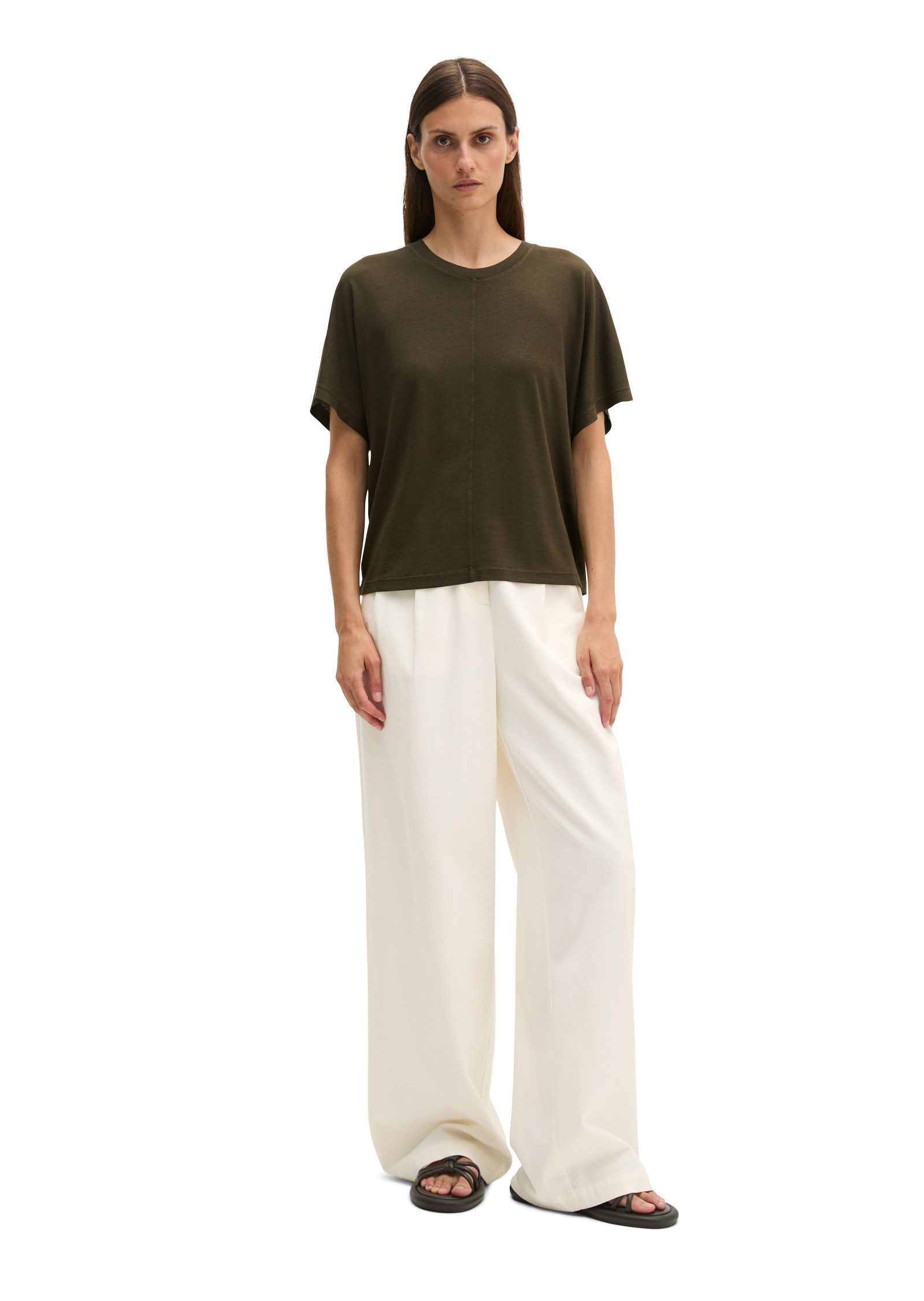 Marc O'Polo T-Shirt aus fließendem Lyocell-Baumwolle-Mix – Bild 5 von 5