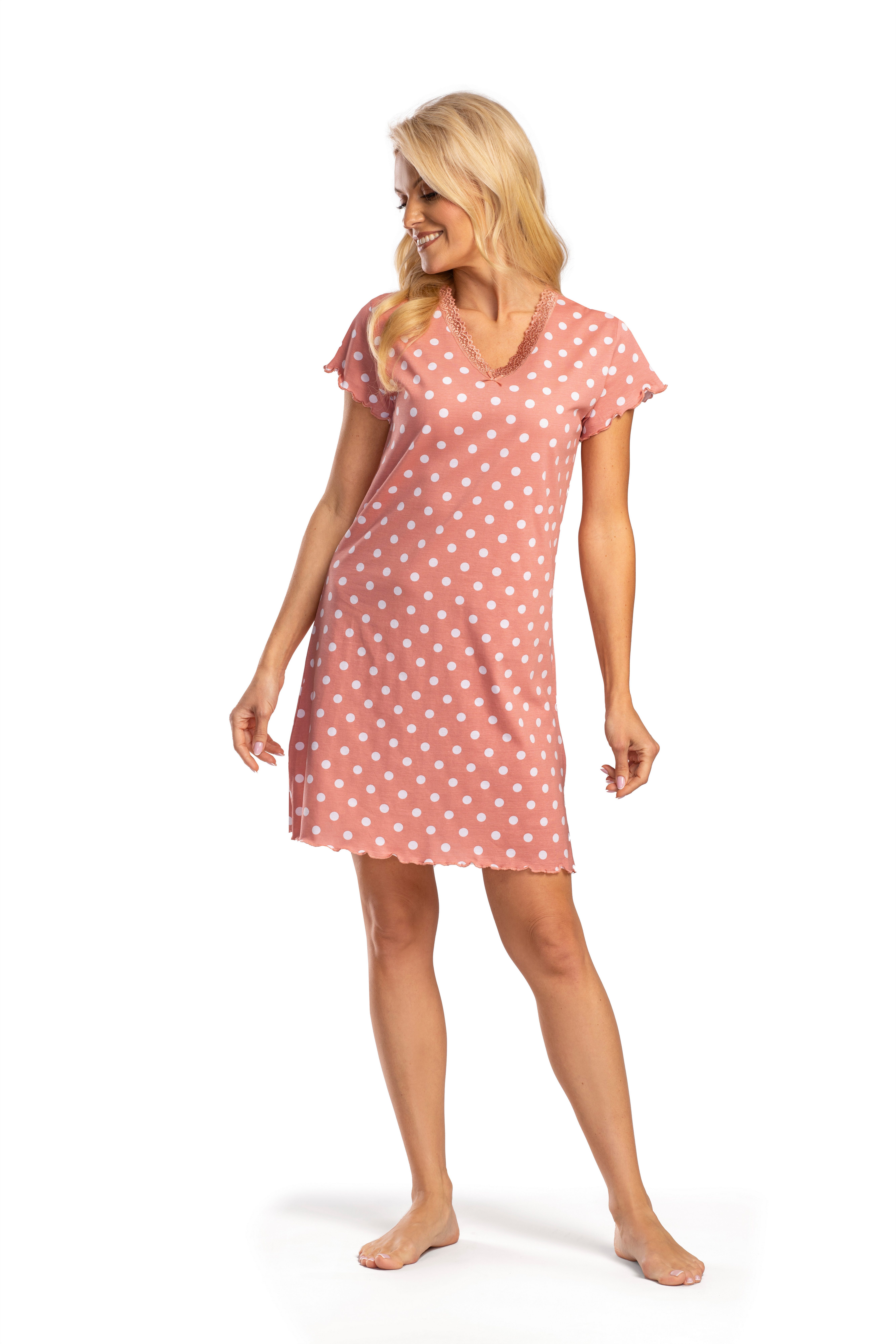 Consult-Tex Nachthemd Damen Kurzarm Nachthemd DW888 aus Single-Jersey