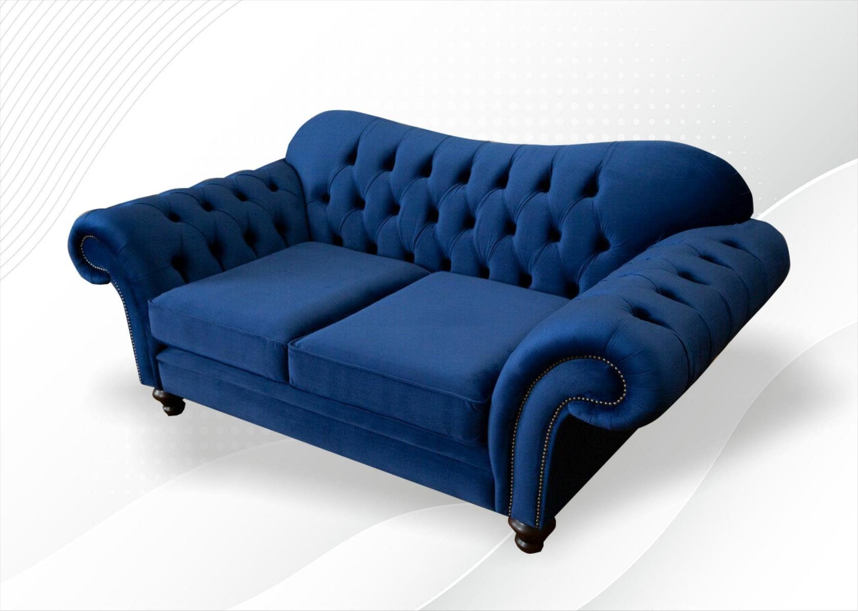JVmoebel Chesterfield-Sofa, Sitzer Design 2 Couch Chesterfield cm 200 Sofa