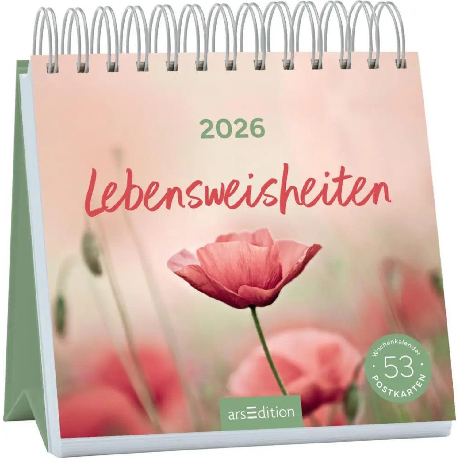 Ars Edition Abreißkalender Postkartenkalender Lebensweisheiten 2026