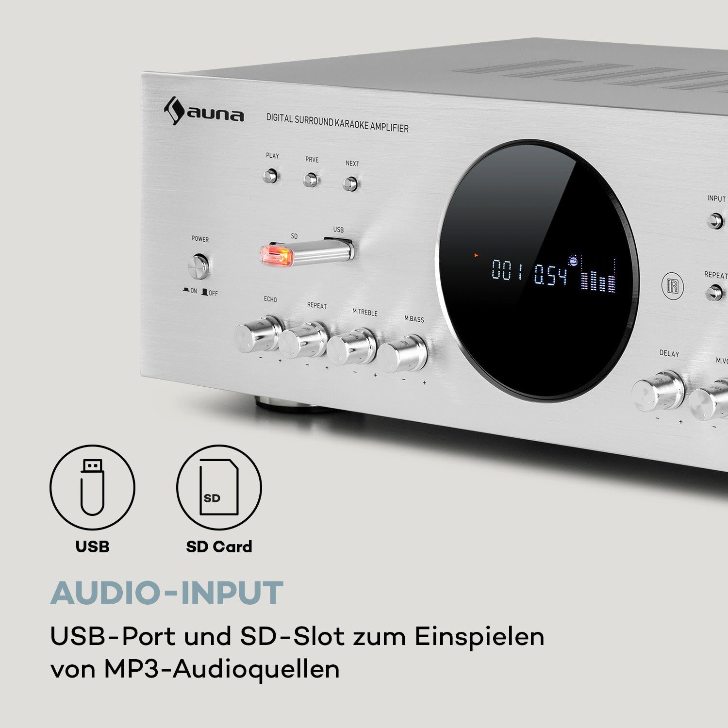 Audioverstärker AMP-218 (Anzahl 5) Auna Kanäle: BT