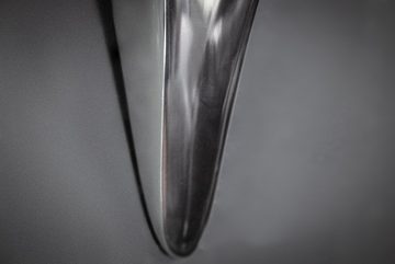riess-ambiente Wanddekoobjekt BULL L 100cm silber (1 St), Stierkopf · Modern Design · Wanddekoration · Metall