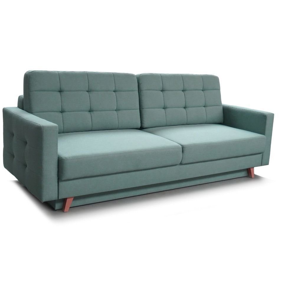 MOEBLO Schlafsofa CARLA, Kippsofa Sofa Klappsofa Couchgarnitur Couch Sofagarnitur Schlafcouch 3 Sitzer Gästebett, mit Relaxfunktion