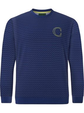 Charles Colby Sweatshirt EARL LEMUEL Emblem mit Ziernaht