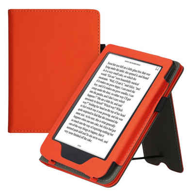 kwmobile E-Reader-Hülle Flip Hülle für Kobo Clara 2E / Tolino Shine 4, Handschlaufe - Cover