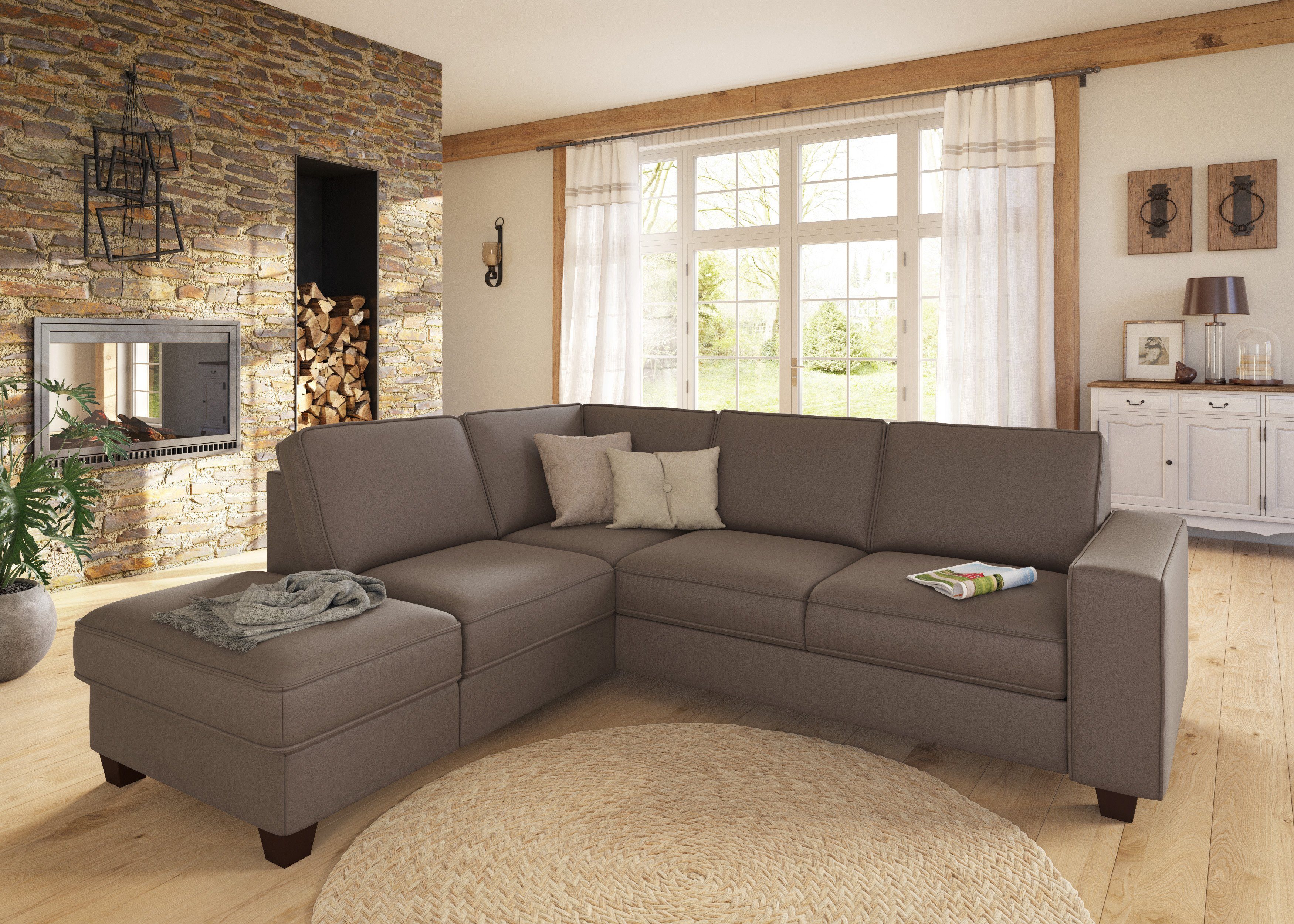 Home affaire Ecksofa County L-Form, 2 günstig online kaufen