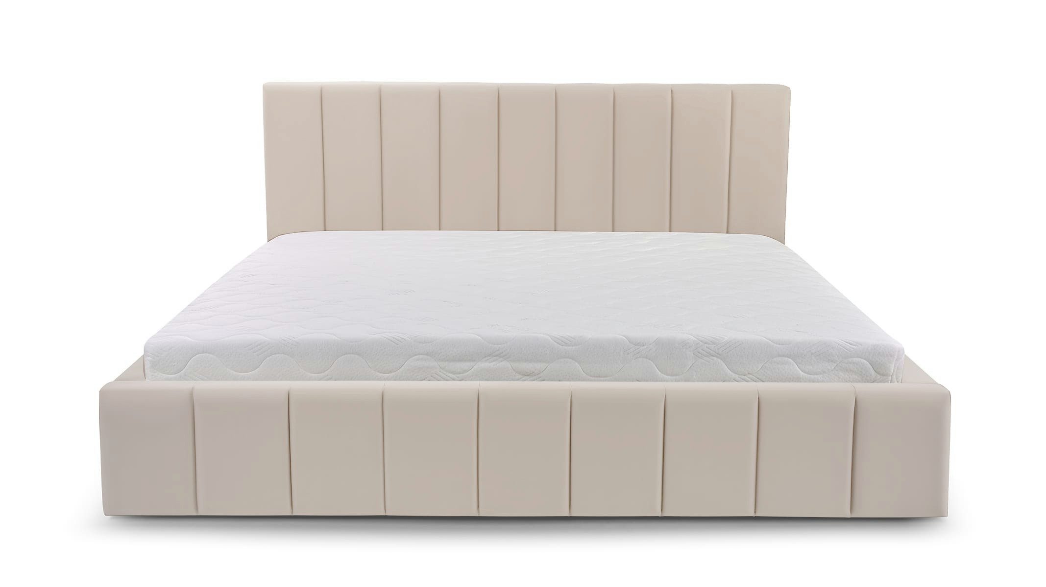 MOEBLO Polsterbett BETT 01 (Doppelbett mit Kopfstütze, Rahmenbettgestell - günstig online kaufen