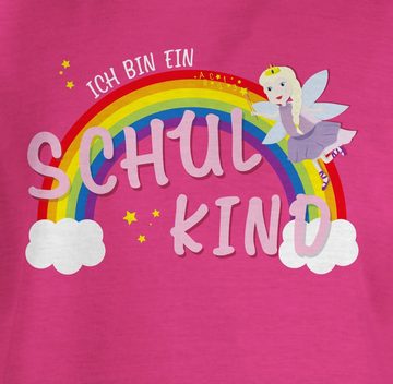 Shirtracer T-Shirt Schulkind Feen Prinzessin rosa Einschulung Mädchen