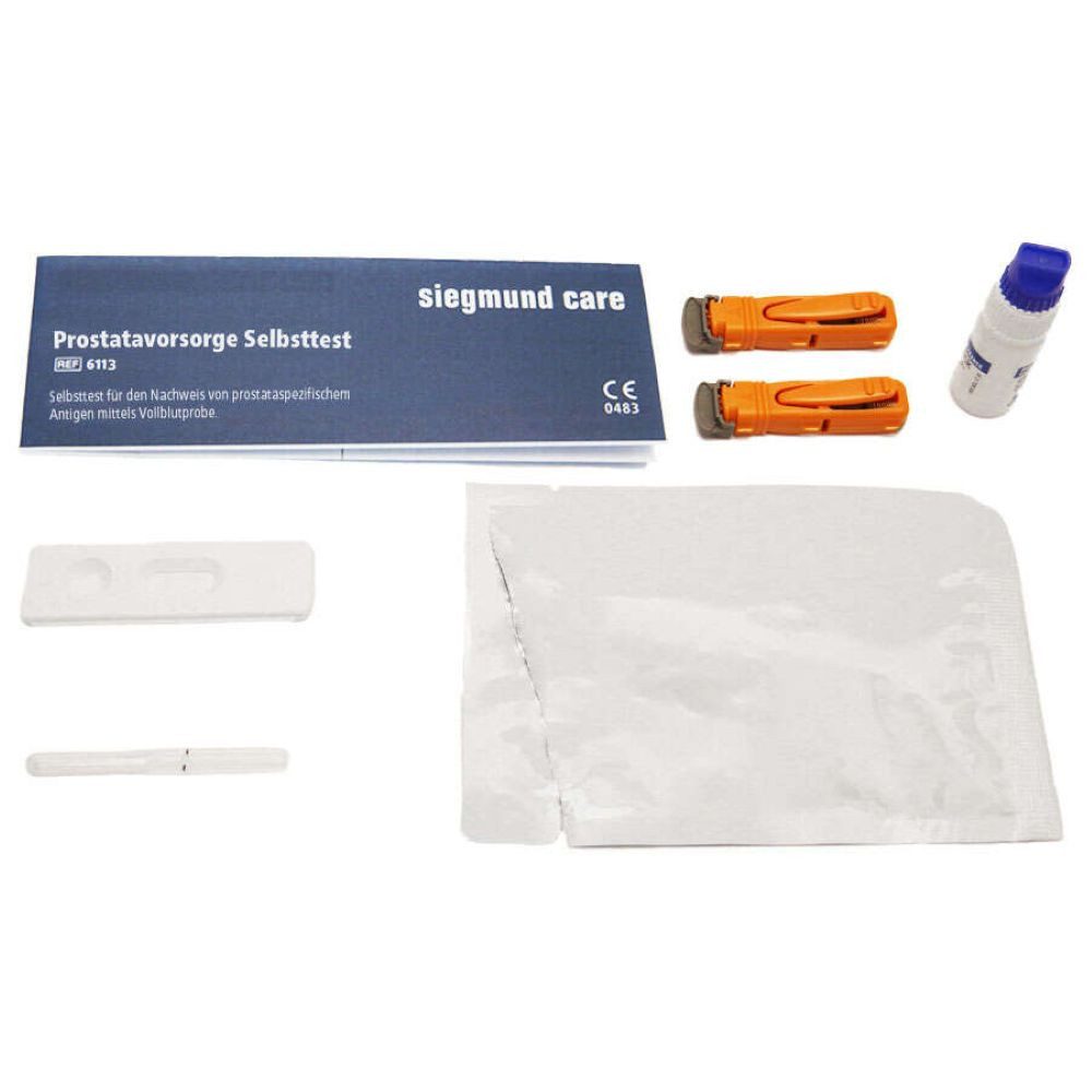 siegmund care Cholesterin-Teststreifen Prostatavorsorge Selbsttest, 1-tlg., Genauigkeit 87 %