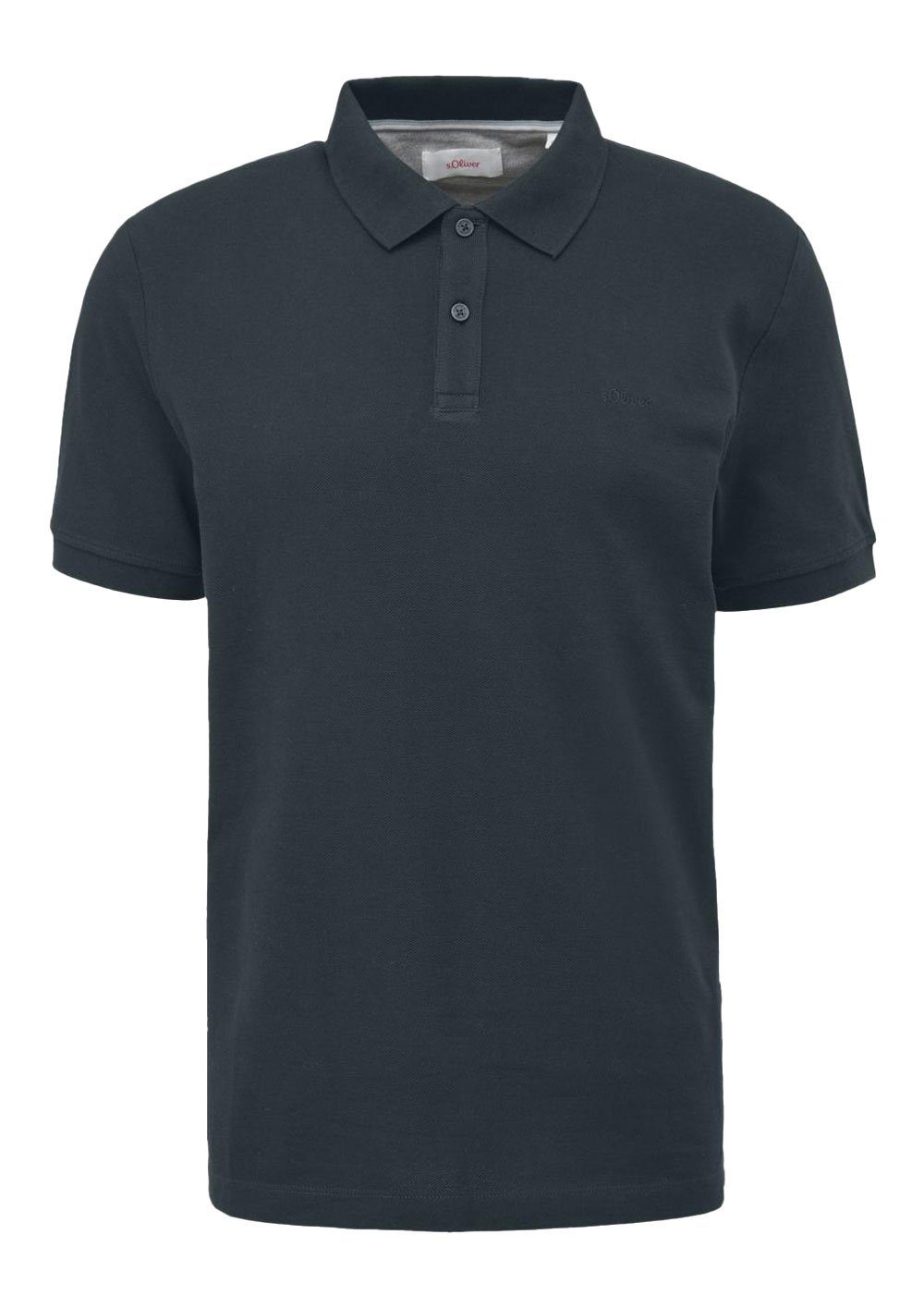 s.Oliver Poloshirt Basic (1-tlg) Piqué, Kragen, Knöpfe, Logo-Stickerei günstig online kaufen