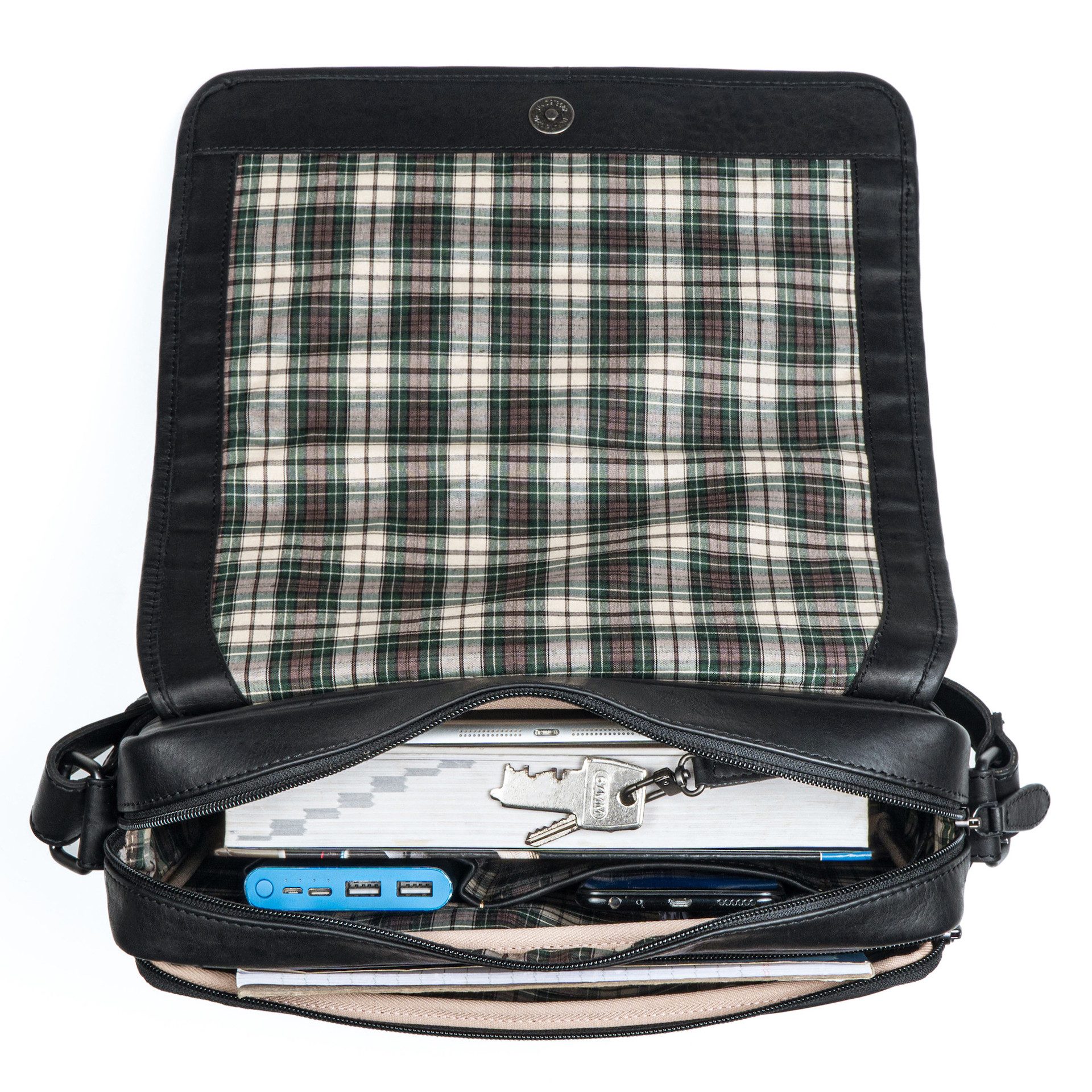 Benthill Messenger Bag Herren Umhängetasche Echt Leder Messenger Vintage Schultertasche, Reißverschlussfach