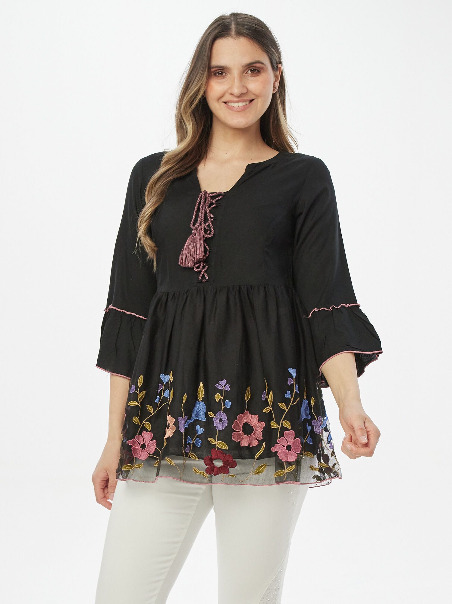 Body Needs Tunika Longbluse Figurumspielend günstig online kaufen