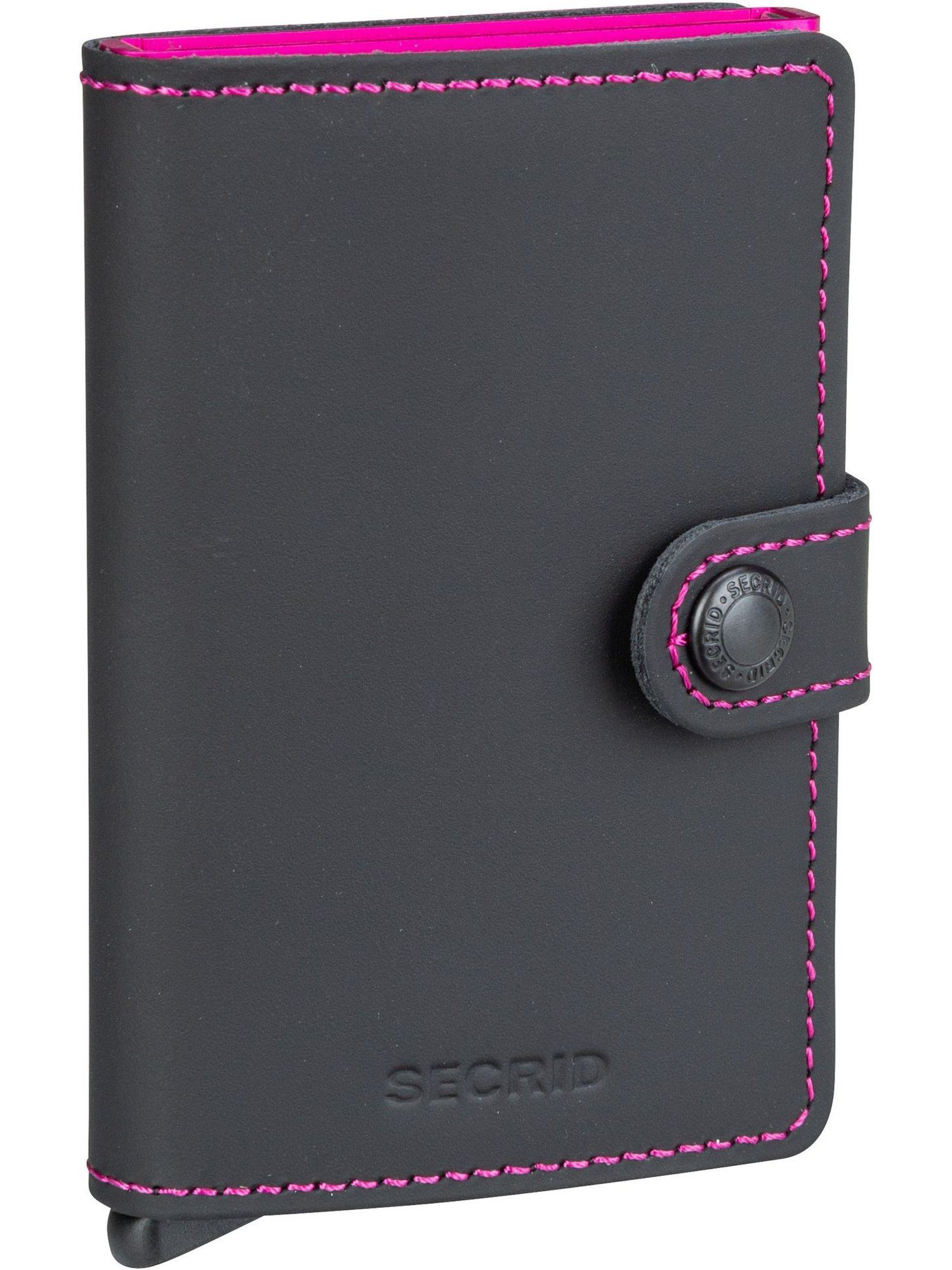 SECRID Brieftasche Miniwallet Black-Fuchsia Matte