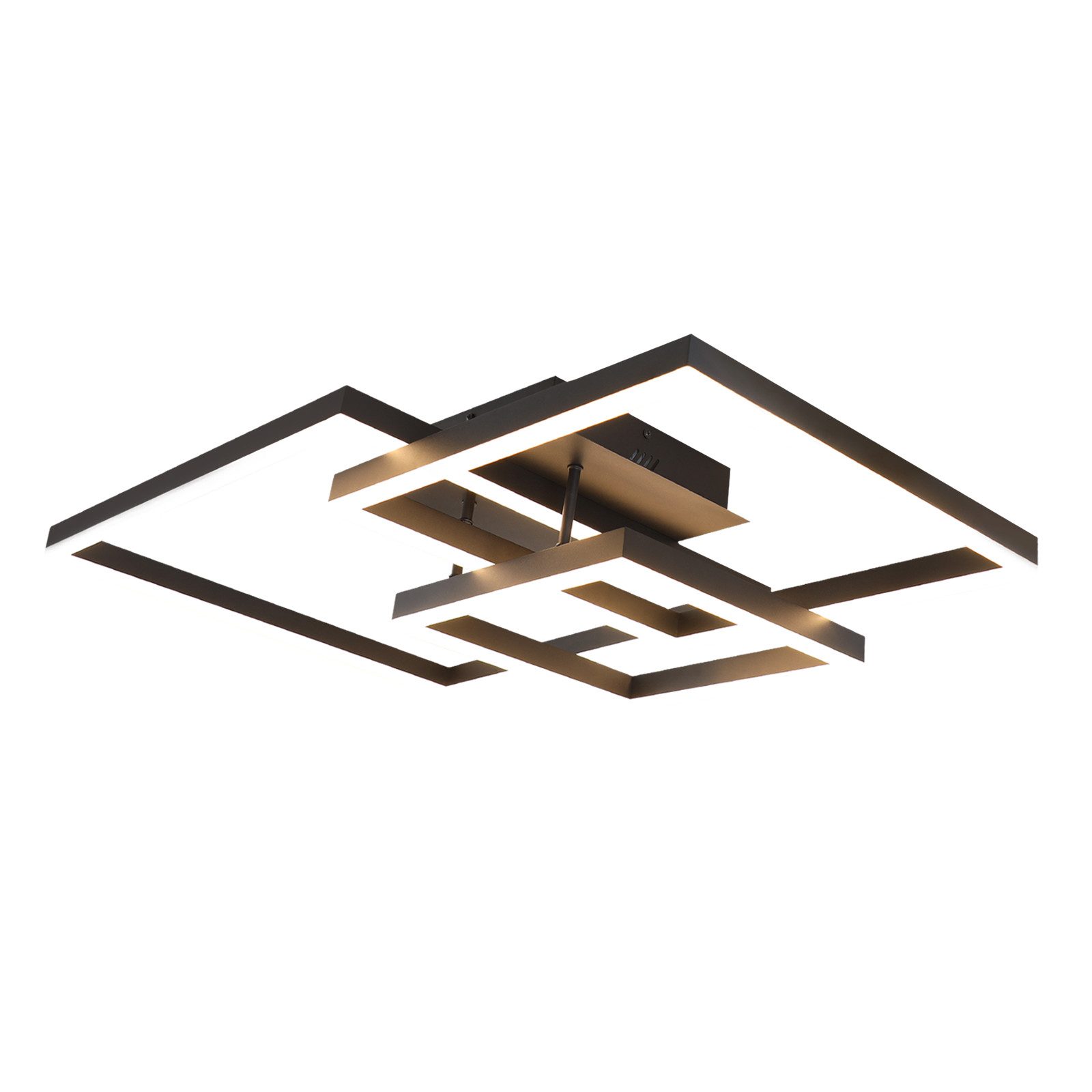ZMH LED Deckenleuchte Modern Quadratischer Vieleck, günstig online kaufen