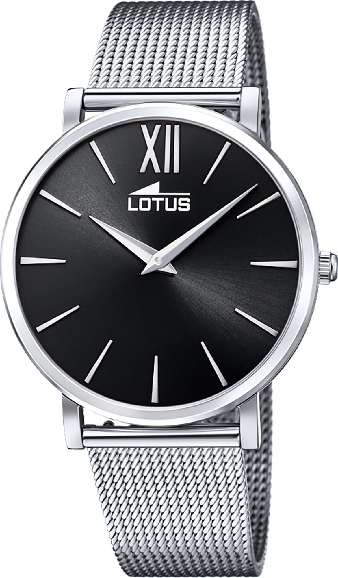Lotus Quarzuhr Lotus Damen Armbanduhr Smart Casual, (Analoguhr), Damenuhr rund, mittel (ca. 38mm) Edelstahlarmband silber