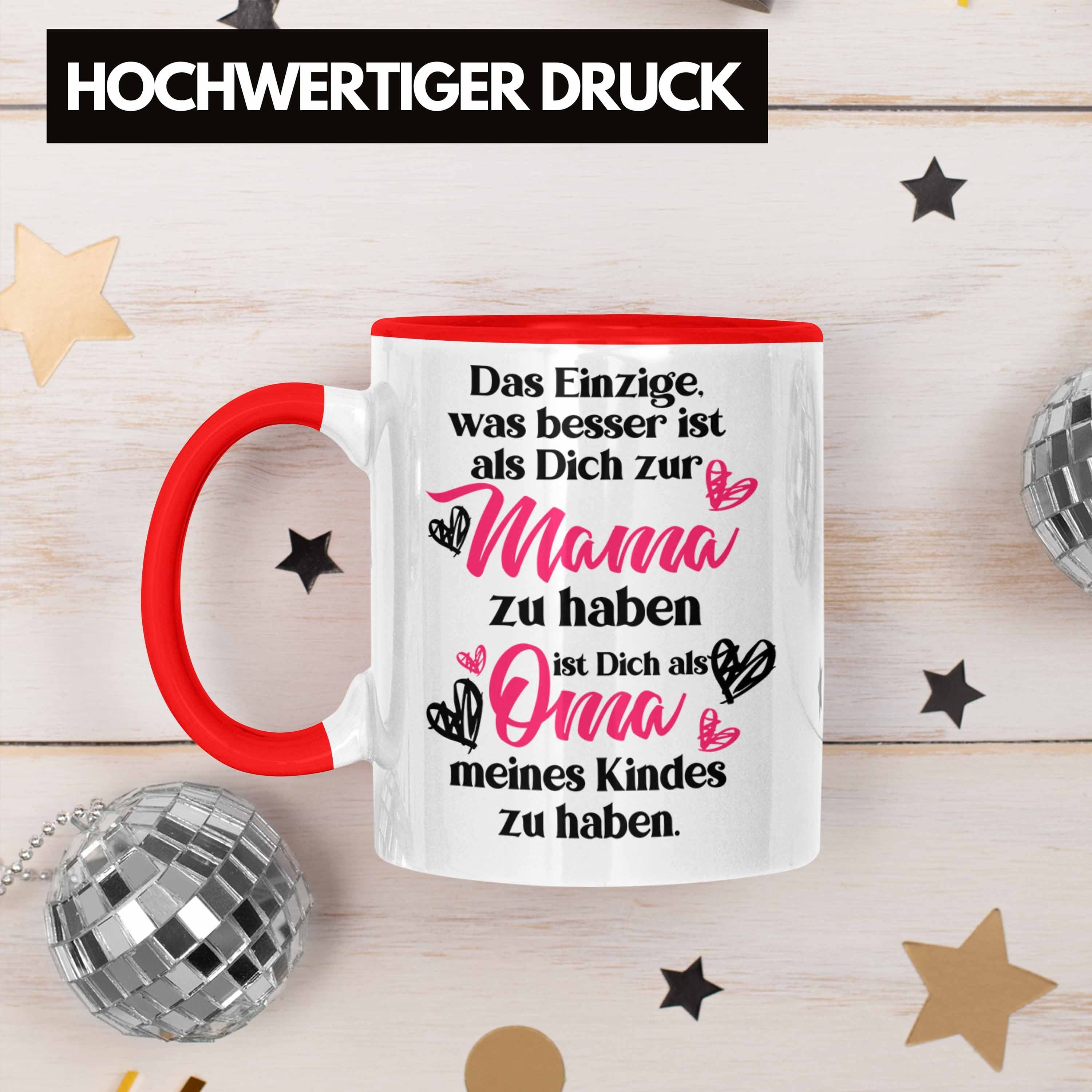 Trendation Tasse Trendation Muttertag Kaffeetasse Rot Mutter Tasse Mama Tasse Geschenk Spruch - Mama Muttertagsgeschenk Spruch