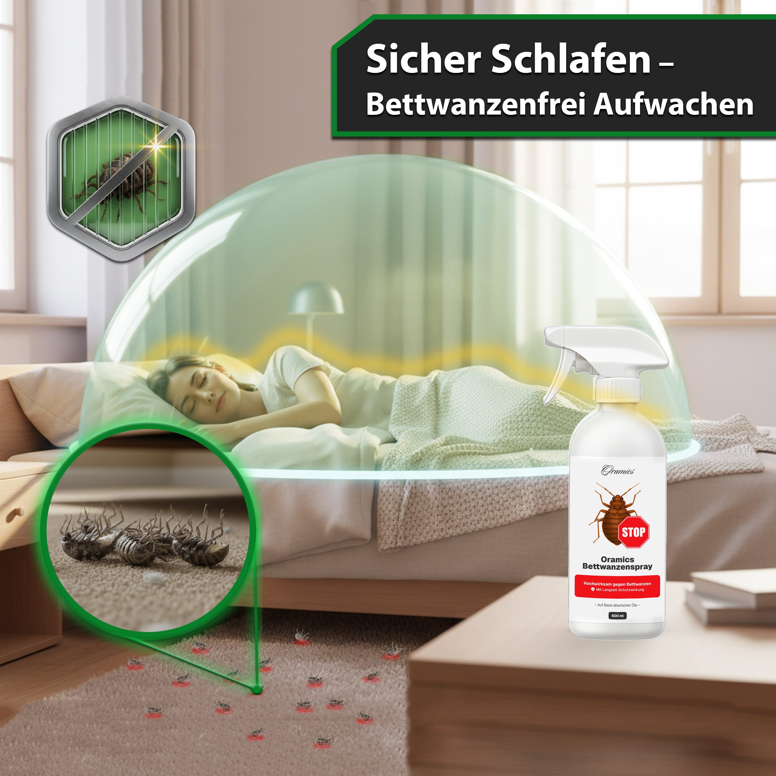 Oramics Insektenspray Oramics Bettwanzen-Spray 500ml