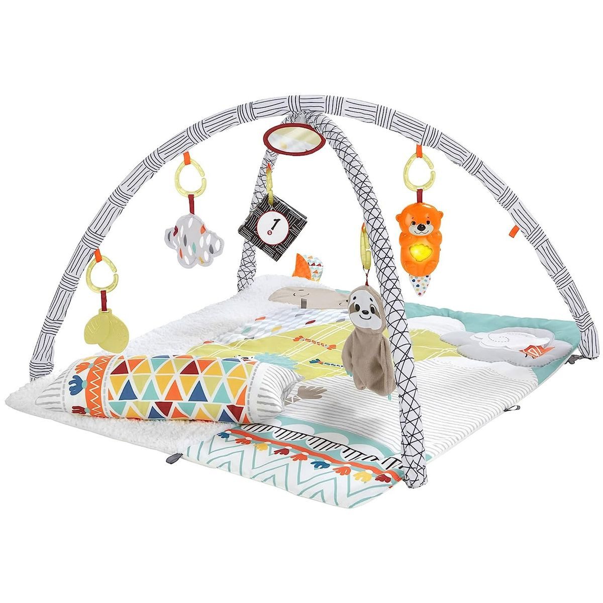 Mattel® Spielbogen Mattel HBB74 - Fisher-Price - 5 Sinne - Krabbeldecke, kuschlige Spield