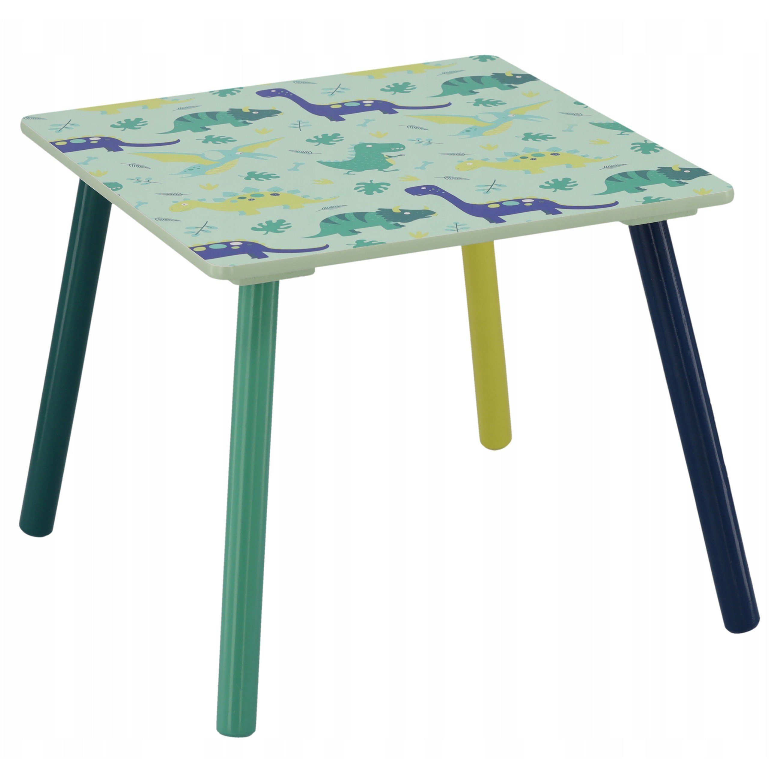 Tisch Kleiner für cm Dinosaurier Kindertisch Kinder 2 Sarcia.eu + 50x50x42 Stühle