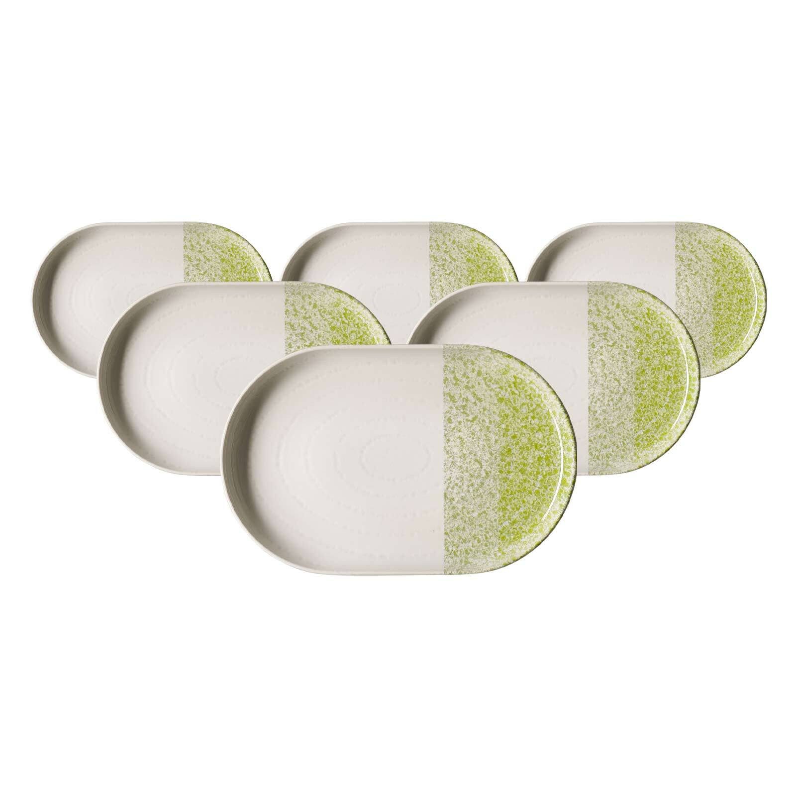 Ritzenhoff & Breker Trio Servierplatten 20 x 13 cm 6er Set, Steinzeug, (6-tlg)