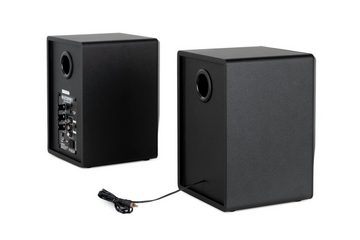 McGrey MM-550BT Multimedia Studio Monitor Paar Lautsprecher (Bluetooth 5.1, 50 W, 2.0 Regallautsprecher mit Tonregler für Höhen und Tiefen)