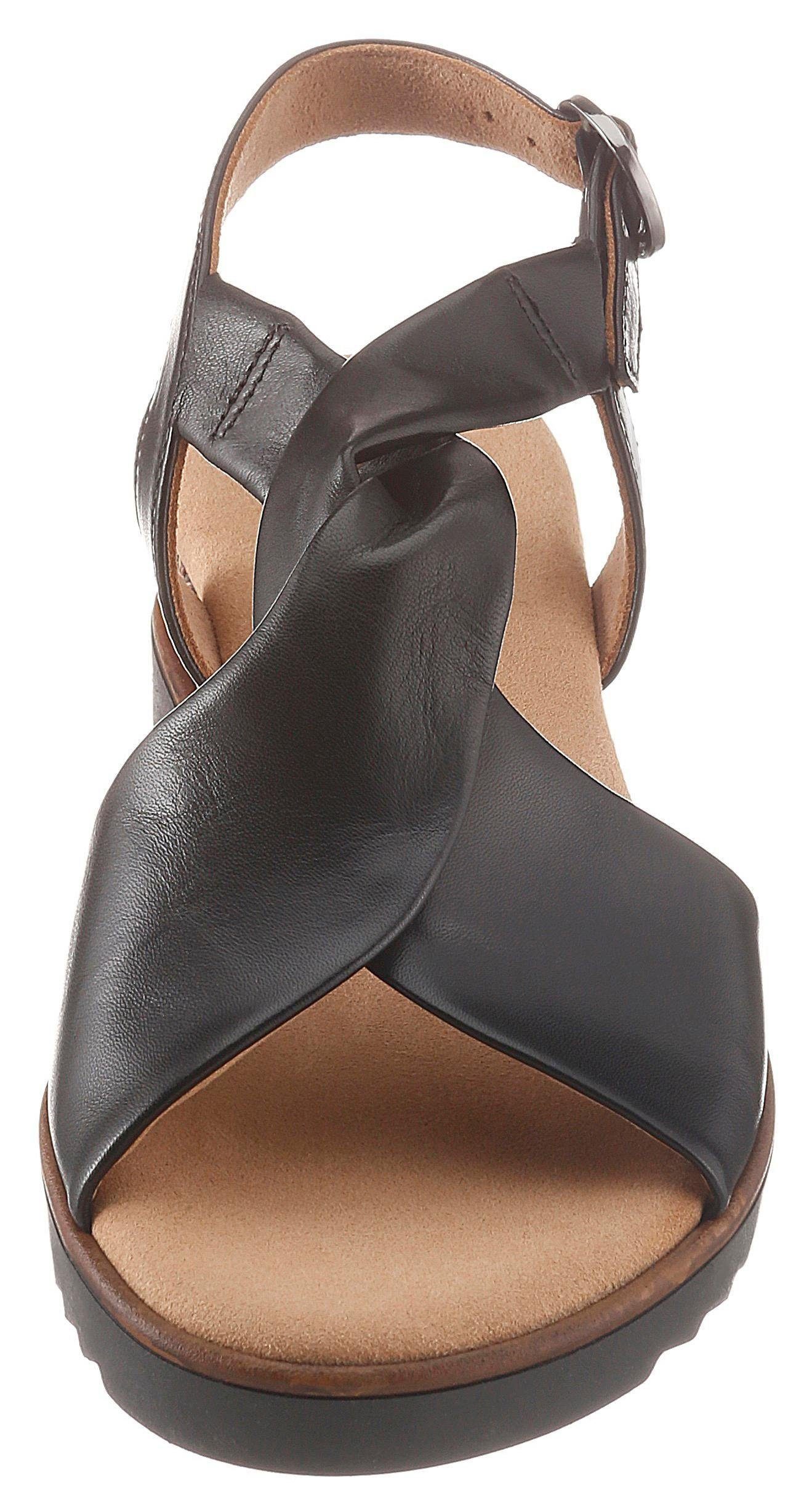Gabor GENUA Riemchensandale, Sommerschuh, Sandalette, Keilabsatz, G-Weite