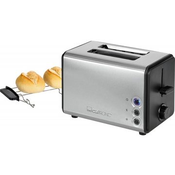 CLATRONIC Toaster TA 3620 - Toaster - silber, 2 Schlitze, für 2 Scheiben