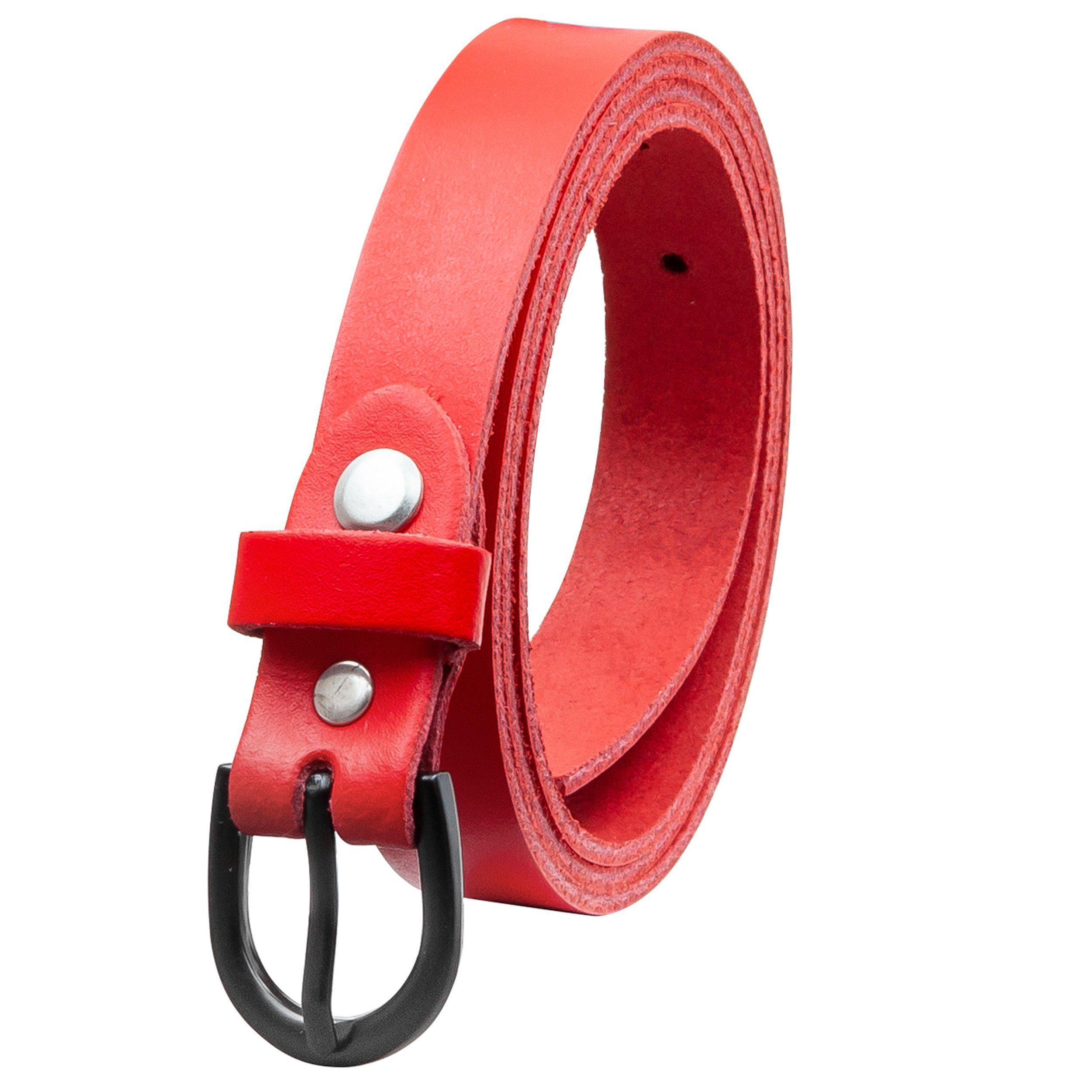 Gürtelschließe, COLOGNEBELT Gürtel Ledergürtel Leder breit Rot in aus echtem trendiger cm A9-SL mit 2