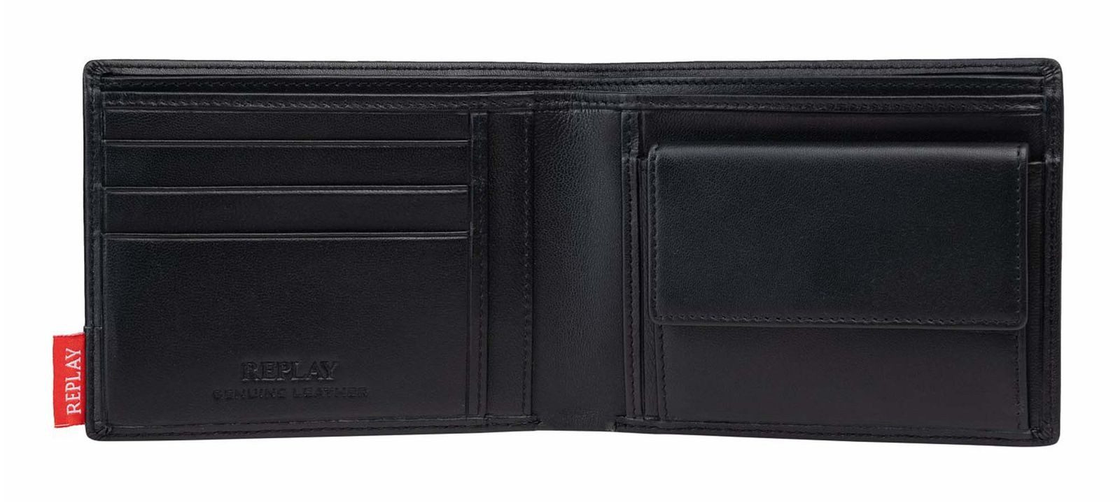 Replay Geldbörse Wallet, aus echtem Schafsleder mit RFID-Blocker Schutz