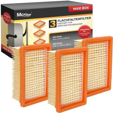 McFilter Ersatzfilter (3 Stück) Lamellenfilter Filter geeignet, Alternative für Kärcher Filter 2.863-005.0