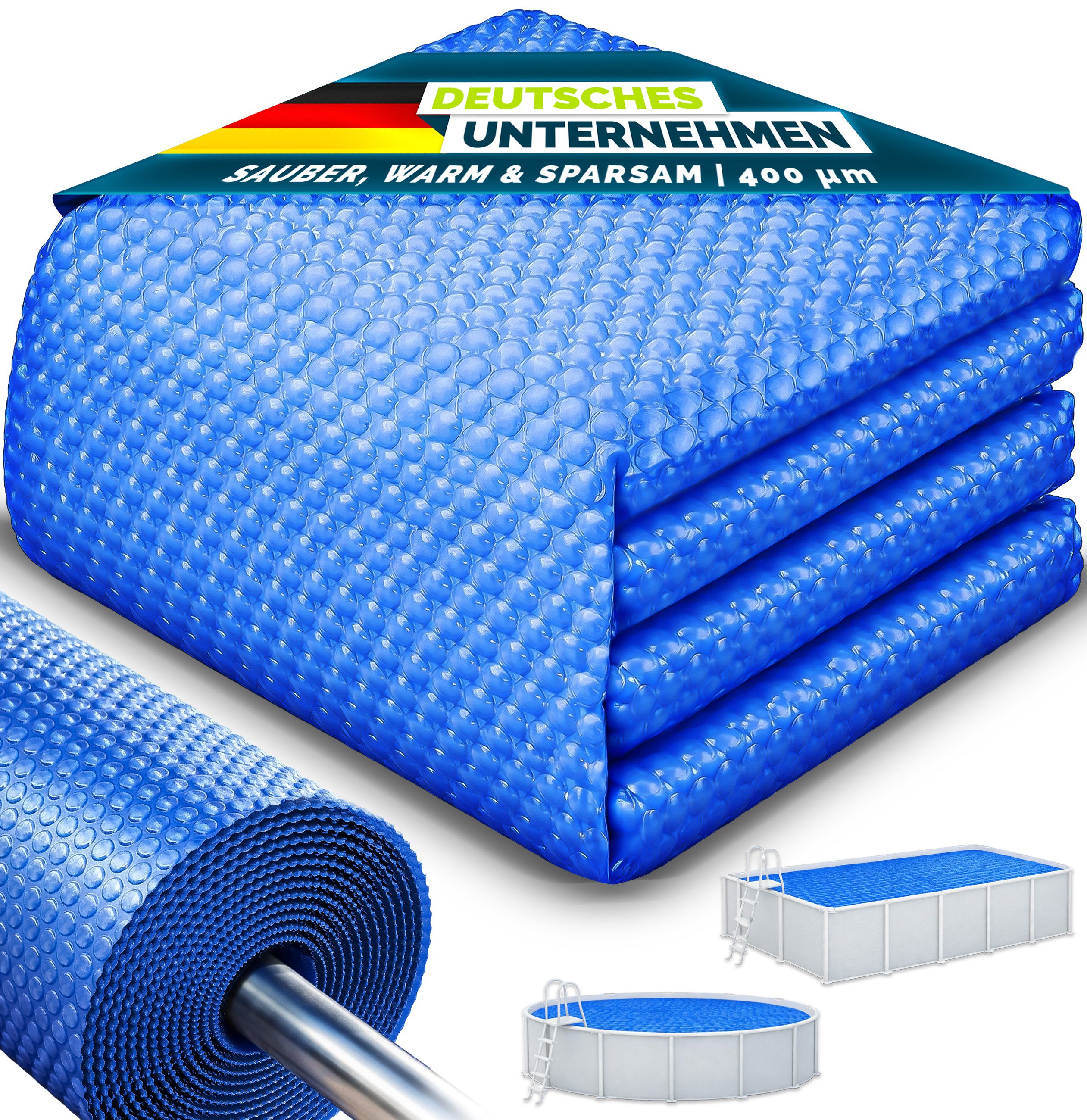 tillvex Pool-Abdeckplane tillvex Solar-Poolfolie 400µ (Packung)