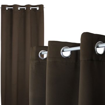 Verdunkelungsvorhang Verdunklungsvorhang Blackout Ösen Vorhang blickdicht 135x245 cm Gardin, Haus und Deko, Ösen (1 St), verdunkelnd, Polyester